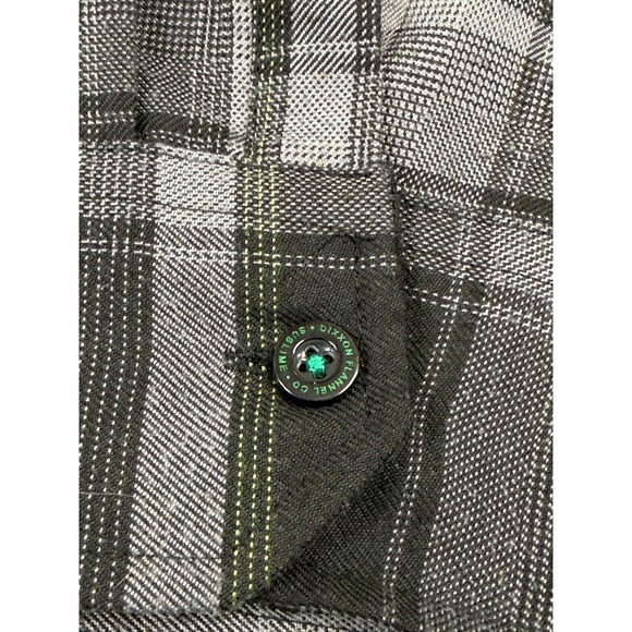 Men's Dixxon Flannel Shirt Sublime Long Beach, CA Green Black Gray Plaid Size XL - Picture 4 of 10